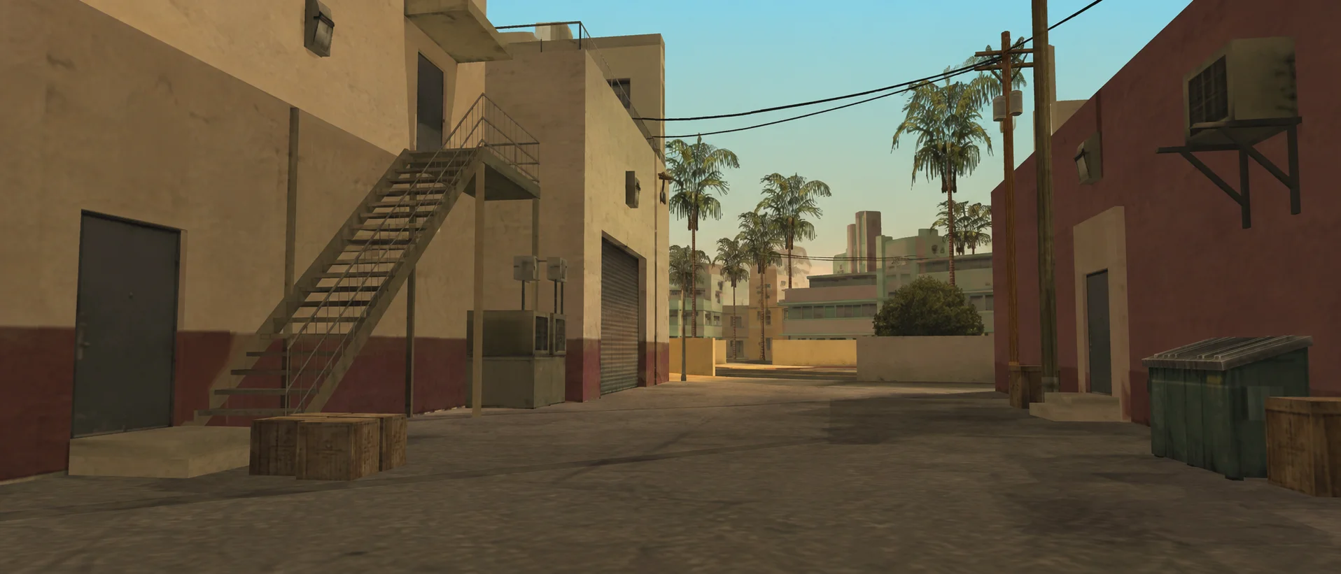 Vice City arka sokak görünümü